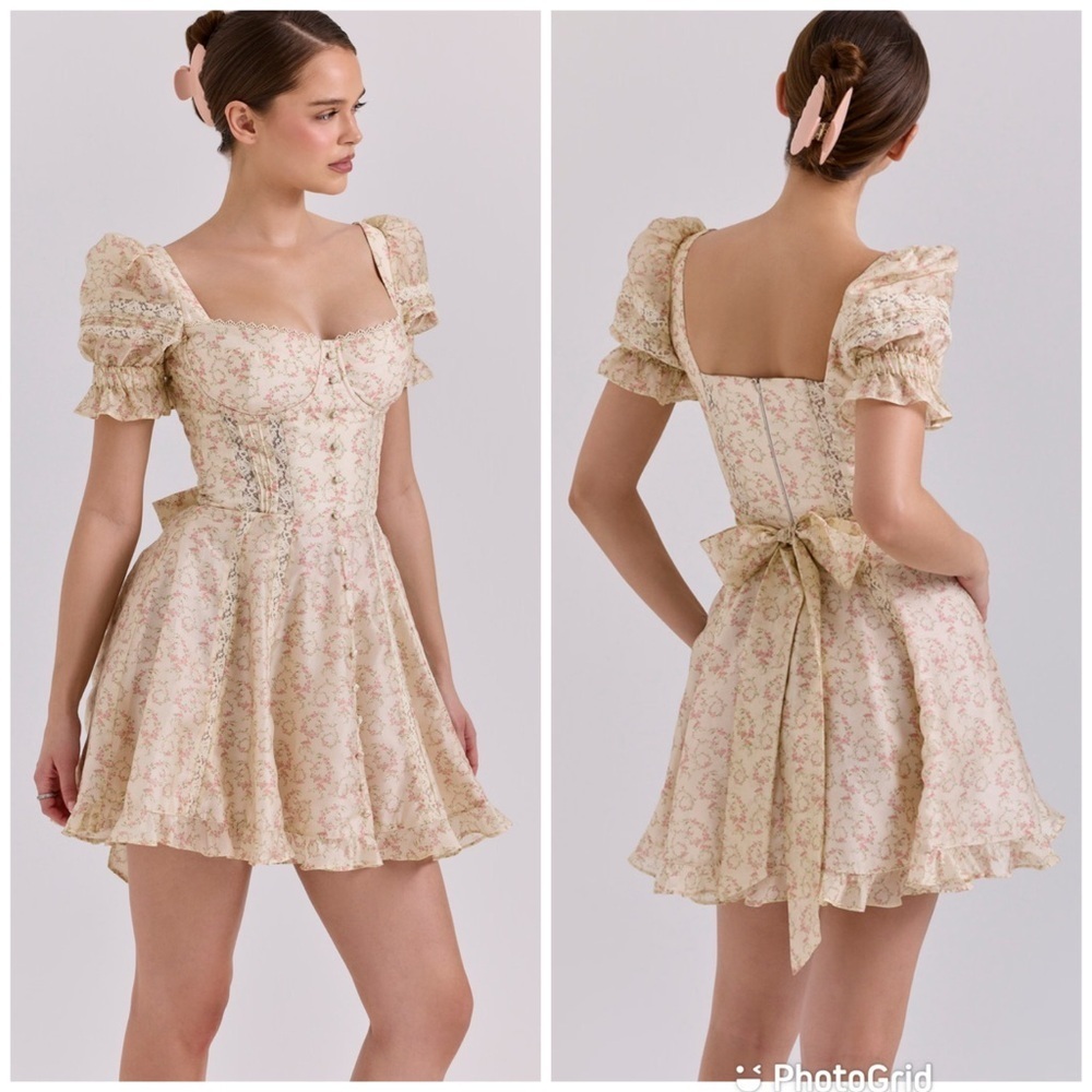 House of CB Melita Corset Cocktail Minidress Small Regular Cup New